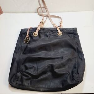 Michael Kors Black North South Nylon Tote Purse